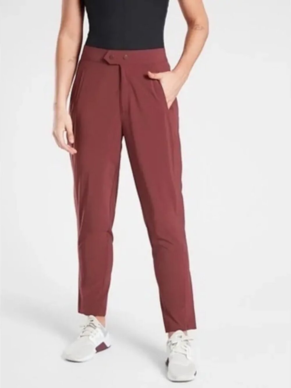 Athleta | Uptown Ankle‎ Pants in Cognac Brown | Size 8